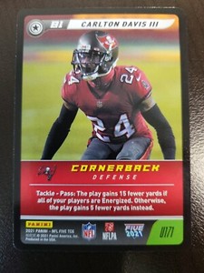2021 NFL Five Carlton Davis III card #U171