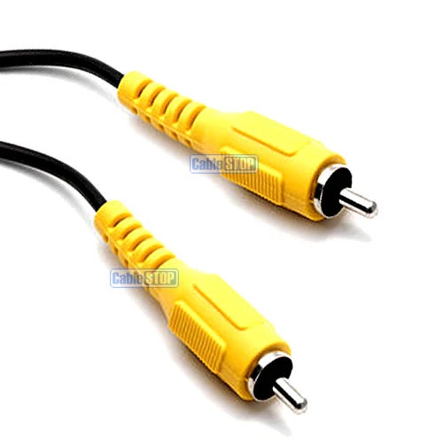10m YELLOW RCA PHONO Screened Audio Video Cable AV TV PC CCTV Lead UK 10 Metres - Image 1 of 1