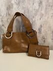 NEXT Tan Faux Leather Double Strap Handle Small Shoulder Bag With Matching Purse