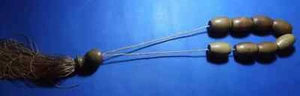 Grecia Raro Vintage Tradicional Griego Komboloi con enormes cuentas de madera 3,60 cm!! - Imagen 1 de 6