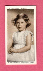 HRH Princess Margaret Rose 1936 Mitchell's Cigarette Card