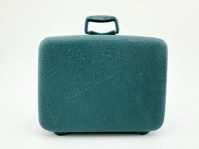 Mala de bagagem vintage Barbie Samsonite azul-petróleo - Imagem 1 de 4