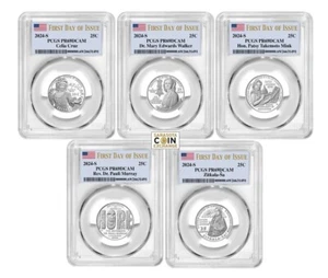 2024-PCGS PR-69 S American Damen viertelsichere Flagge erster Ausgabetag - Bild 1 von 3