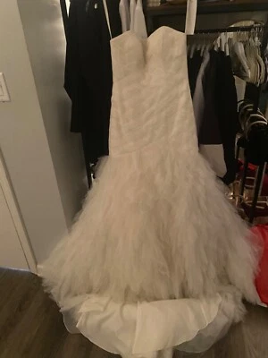 new with tag galina signature ivory size 6 style SWG523 woman wedding dress - Image 1 of 4