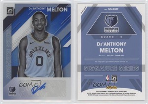 2019-20 Panini Donruss Optic Signature Series Blue /25 De'Anthony Melton Auto
