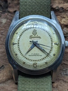 Vintage Sandoz Superthin mens stainless watch,Manual Wind, Working - Picture 1 of 7