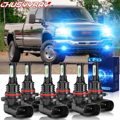 Светодиодные противотуманные фары лампы 8000K для GMC Sierra 1500 2500 HD 3500 2003-2006 - Изображение 1 из 4