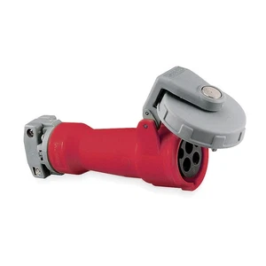 HUBBELL HBL430C7W WT Pn&Slv Connctr,30 A,IEC;Red,3Pl 5Z942 - Picture 1 of 1