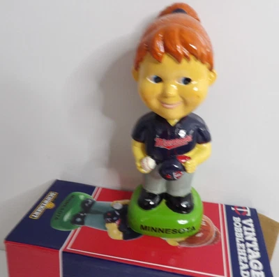 MINNESOTA TWINS MLB BÉISBOL VINTAGE NIÑA BOBBLEHEADS 31/07/2016 SORTEO PROMOCIONAL Foto 1 de 4