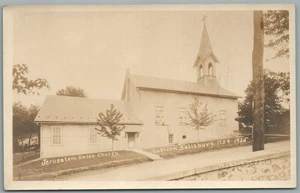 EASTERN SALISBURY PA JERUSALEM UNION CHURCH ANTIQUE REAL PHOTO POSTCARD RPPC - Picture 1 of 2