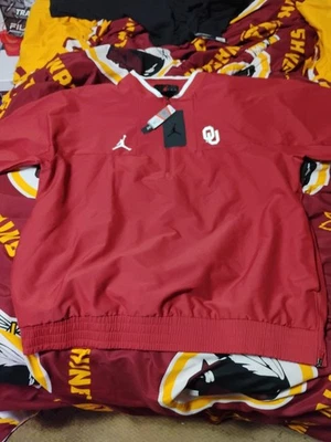 Super Nice Jordan Brand Oklahoma Sooners Short Sleeve Quarter Zip Pullover Size - Image 1 of 4