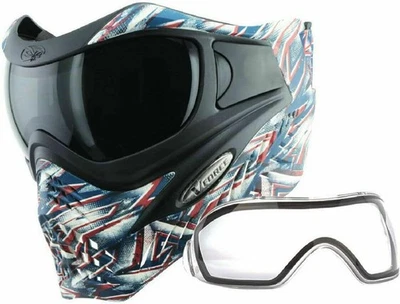 VForce Special Edition Grill Paintball Mask Goggle - Small, Red, Blue, White  - Image 1 of 4