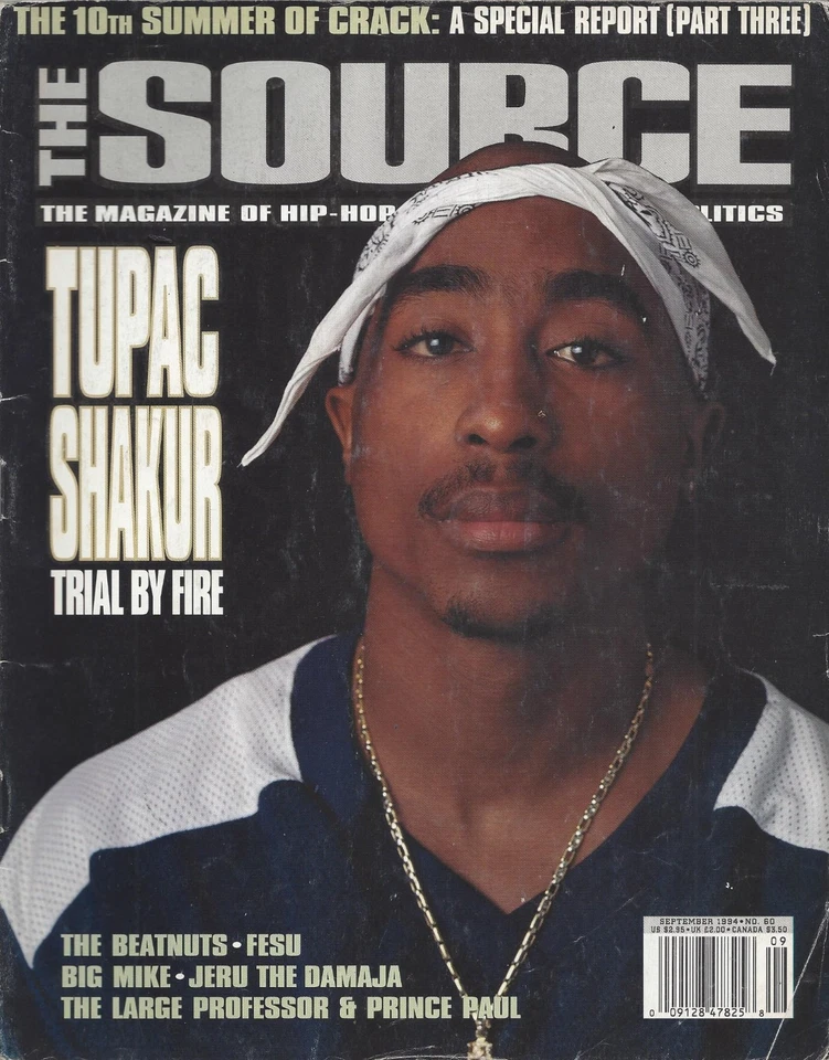 The Source Magazine Very Rare Tupac ISSUE # 60 COLLECTOR'S ITEM VINTAGE - Image 1 of 2