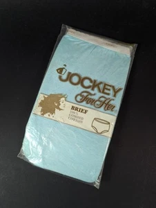 Vintage Jockey For Her Damen Slip Unterwäsche Höschen Neu in Verpackung Blau Größe 7 70er 80er - Bild 1 von 10