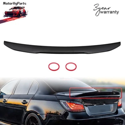 Gloss Black PSM Style Trunk Spoiler For BMW 5-Series E60 525i 528i 530i 2004-10 Foto 1 de 4