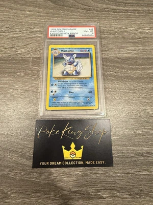 Pokémon Wartortle Evolution Box Error EXTREMELY RARE VARIANT ENGLISH PSA 8 - Image 1 of 3