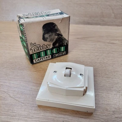 The Tenby Pilot Capstan Switch Vintage Bakelite Switch, Cream, See Desc. - Image 1 of 4