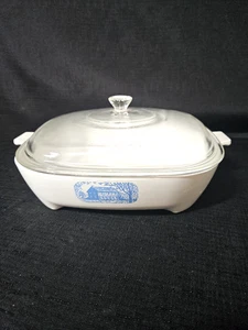 Corning Ware 10" Browning Pfanne hergestellt für Amana Radarange mit Deckel Pyrex - Bild 1 von 8