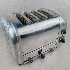 Dualit 4 Slice Commercial Toaster Model D4CM/HA 42174 Stainless Steel 2200W - Picture 1 of 8