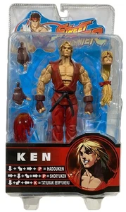 Figura de acción Street Fighter Ken in Red Gi Round 2 2005 SOTA Toys nueva con pliegue - Imagen 1 de 3