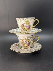Winterling Marktleuthen Bavaria Teetasse und Untertasse 2er Set Hofpaar Gold - Bild 1 von 8