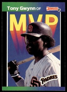 1989 Donruss Baseball Card Tony Gwynn San Diego Padres #BC-20