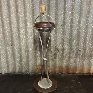 Art Deco Chrome & Bakelite Amazon Ash Tray Bar Smokers Stand Vintage - Picture 1 of 7