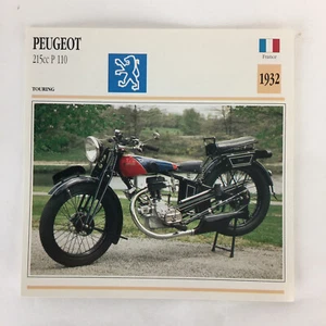 Peugeot 215cc P 110 - 1932 Spec Sheet Info Card - Picture 1 of 2