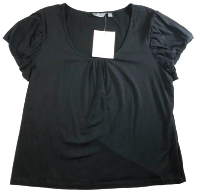 Top Motto Your Style Mantra para mujer talla XL negro plisado manga gorra elástico nuevo con etiquetas Foto 1 de 4