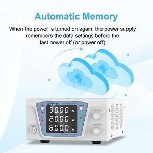 30V 20A 600W Lab Test Adjustable Variable Voltage DC Power Supply Bench Source