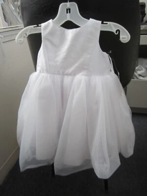 VESTIDO NOVIA NIÑA FLOR DAVIDS TALLA 2T OP218 BLANCO TUL NUEVO CON ETIQUETAS Foto 1 de 4
