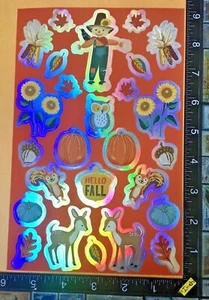 THANKS GIVING AND FALL, SHEET BEAUTIFUL STICKERS BY CREATOLOGY #CALABAZAS - Picture 1 of 2