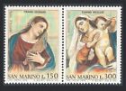 SALE San Marino Christmas Titian Paintings Pair 1976 MNH SG#1066-1067