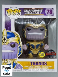 78 Thanos - 6 Inch - Glow - Marvel Guardians o - Box Damaged Funko POP - Foto 1 di 3