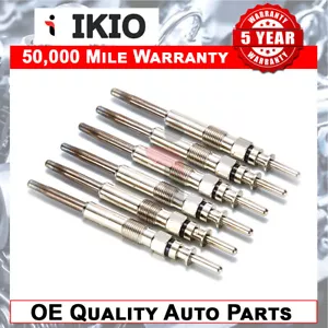 Ikio 6X FOR BMW 7 SERIES 730 D E65 3.0 (2003-) DIESEL HEATER GLOW PLUGS FULL SET - Picture 1 of 2