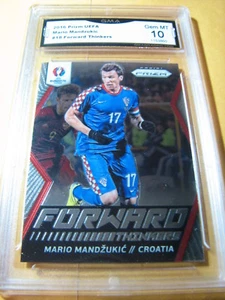 MARIO MANDZUKIC CROATIA 2016 PRIZM EURO UEFA FORWARD THINKERS # 18 GRADED 10 - Picture 1 of 1