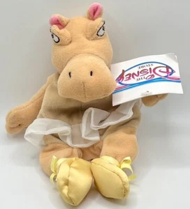 Vintage Disney Store Fantasia Ballerina Ippopotamo Peluche Peluche Mini Sacchetto Fagiolo - Foto 1 di 3