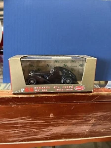 Brumm R88 Bugatti 57s Coupe Black 165 HP 1934 Model Car 1:43 NIB Italy Made - Picture 1 of 8