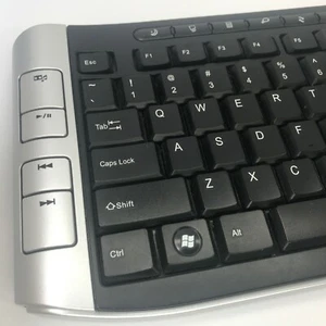 Inland Pro 60178 2.4GHz 118-Key Wireless Multimedia Keyboard BLACK Great Cond... - Afbeelding 1 van 8
