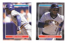1990 Hottest Rookies Stickers - MILWAUKEE BREWERS Team Set