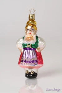 Inge Glas Helga Dirndl Bayern Oktoberfest bayerischer Christbaumschmuck         - Bild 1 von 4