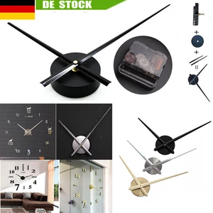 3D DIY große Uhr Zeiger Nadeln Wanduhren Home Dekorative Quarz Kit DHL - Bild 1 von 25