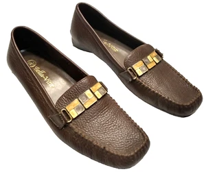 Bella Vita Leather Loafers Marble Design Office Preppy Women's Size 7.5 - Picture 1 of 7