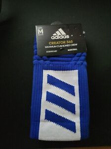 adidas Creator 365 Men's Crew Socks - Blue/White, Size M