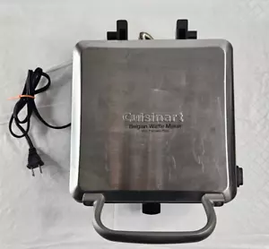 Cuisinart Belgium Waffle Maker Model WAF-300 Stainless Steel Tested As Is - Picture 1 of 13