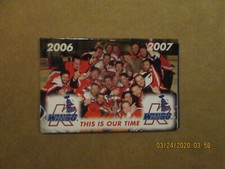 UHL Kalamazoo K Wings Vintage Circa 2006-2007 Team Logo Hockey Pocket Schedule