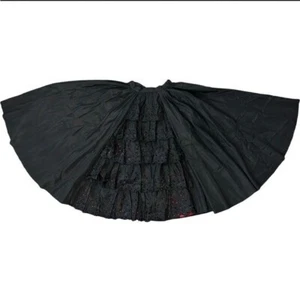 Vintage 1950s Full Circle Flamenco Womens Skirt Size 11 Gothic Wednesday Witchy - Picture 1 of 13