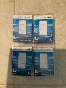 4—-Lutron Caseta PD-6WCL-WH-R White Switch Original Smart Dimmer LED+ - Bild 1 von 2