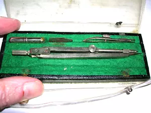 Waltham Drawing Drafting Set Made In Germany Vintage With Original Case - Picture 1 of 3