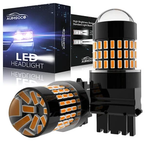 4157 3156 3157 T25 LED Señal de giro Bombillas CANBUS Anti Hiper Flash Ámbar - Imagen 1 de 12